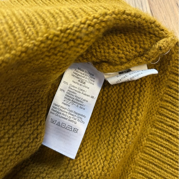 Madewell Ruffle-Trim Ribbed Sweater in Marigold Yellow - Picture 6 of 6